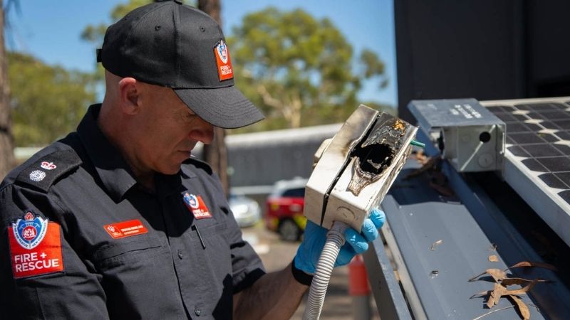 Rooftop solar fire risk